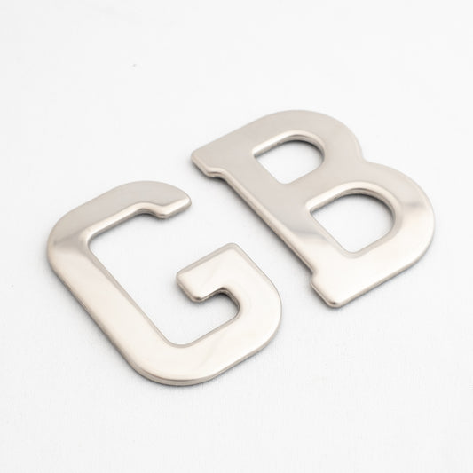 Classic Stainless Steel GB Badge